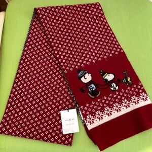 NWT Coach X Peanuts Snoopy Friendship Scarf